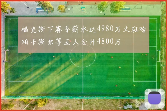 福克斯下赛季薪水达4980万文班哈珀卡斯尔等五人合计4800万